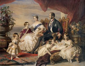 Queen Victoria and Prince Albert with Five of Their Children, 1846